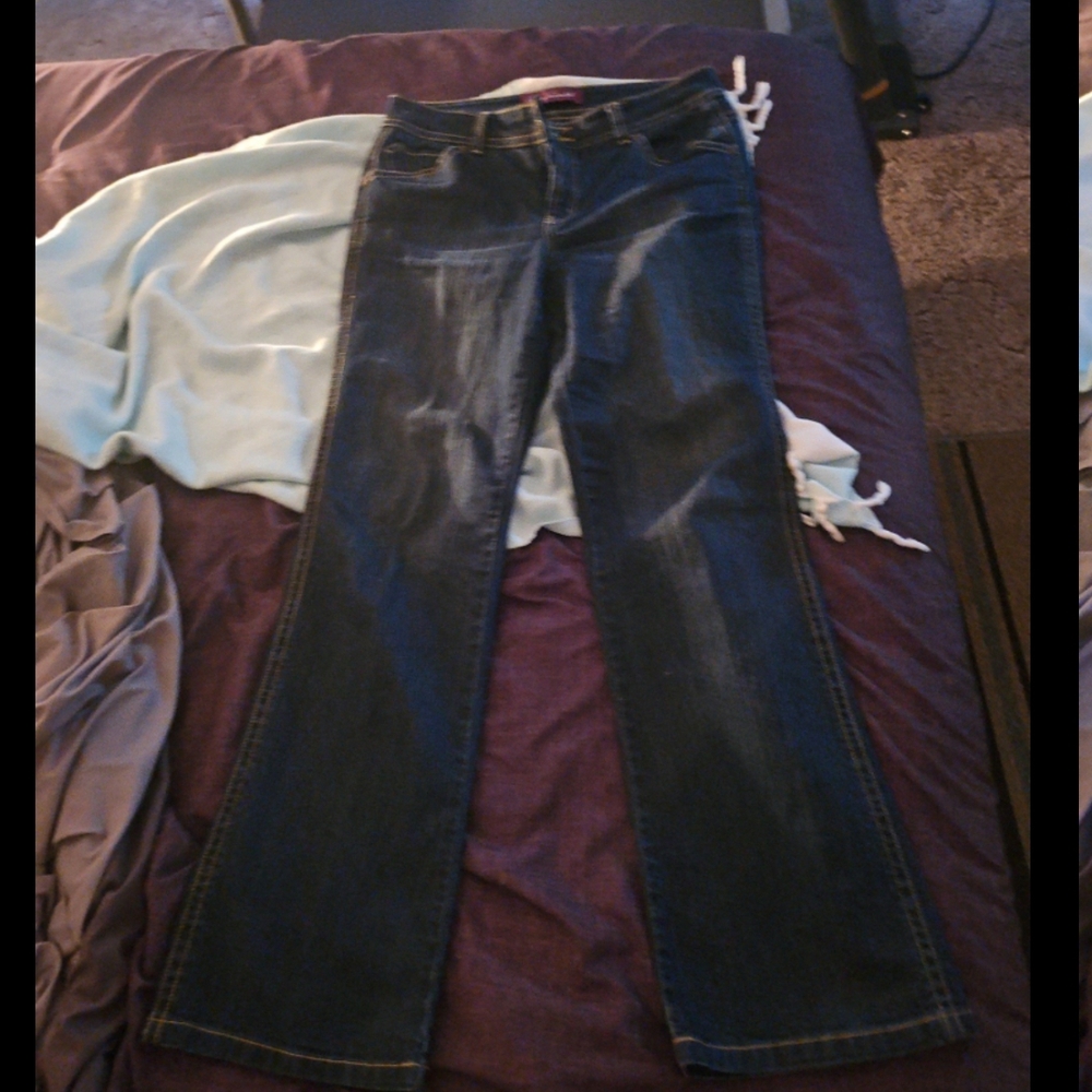 Gloria Vanderbilt Dark Blue Boot Cut Jeans